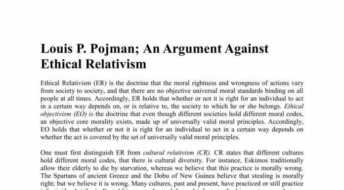 Pojman’s Relativism: The Moral Chaos They Peddle!