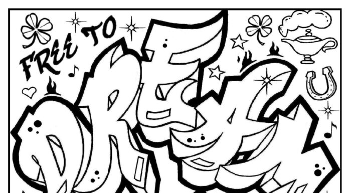 Graffiti Art Coloring Pages: Unleash Creativity with Bold Street Designs