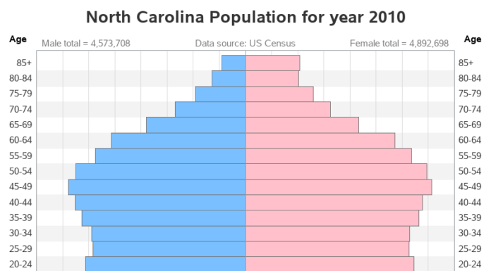 North Carolina: Population Pyramid Insights!