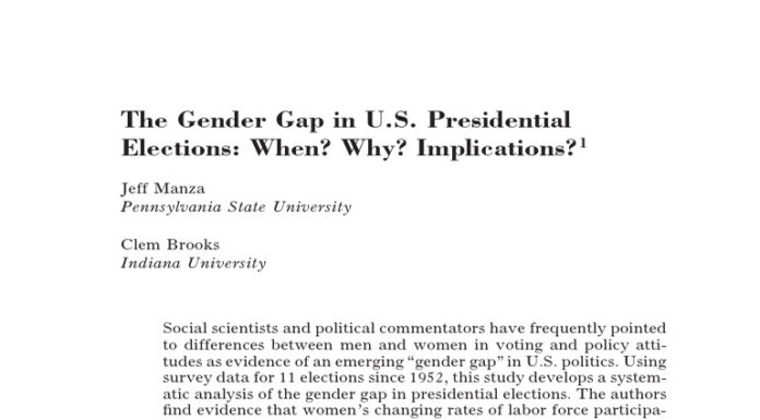 Gender Gap Proves Crucial in Deciding Presidential Election Outcomes