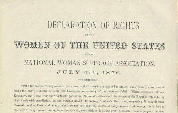 July 4 1876 – Suffragists Present Declaration of Women’s Rights in Protest