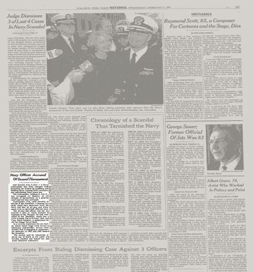 Navy Officer in Charge of Sexual Harassment Cases Accused of Misconduct