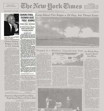 Packwood’s Public Hearings Demand: A Political Shift in Transparency