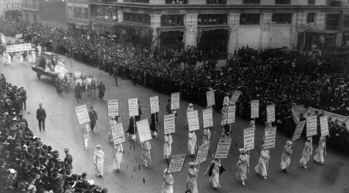 May 16, 1913 – Suffragists Slam NYC Mayor’s Comments in Public Protest