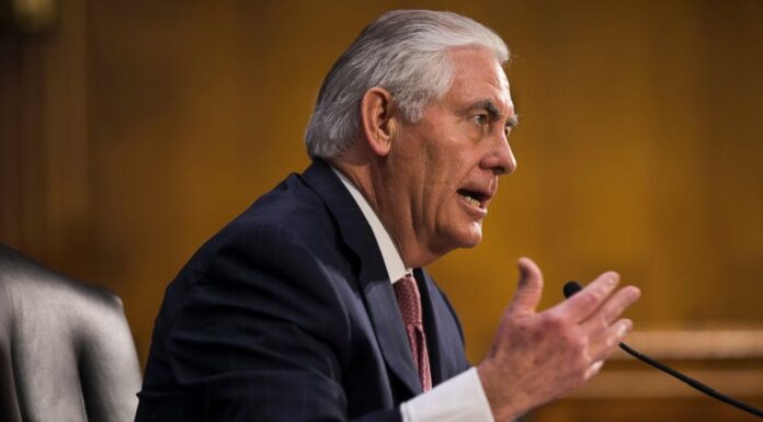 Tillerson’s Senate Confirmation Vote for Secretary of State Expected Soon