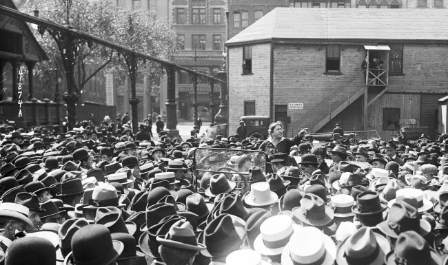 May 5 1916 – Supporters Celebrate Emma Goldman and Storm Carnegie Hall for Birth Control Rights