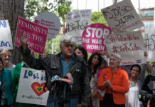 Watch Jay Leno Frances Fisher Ellie Smeal & Others Speak Out to #StopTheSultan