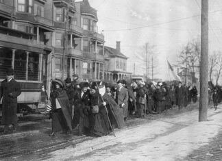 Today in Herstory: Suffragist Hikers Reach Princeton