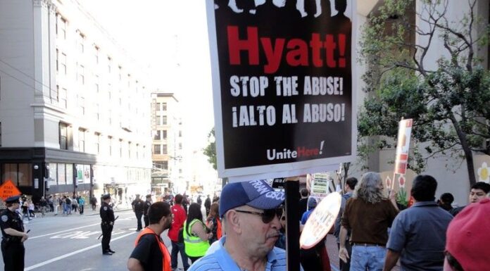 Hyatt Workers Protest Unsafe Conditions and Job Outsourcing Nationwide