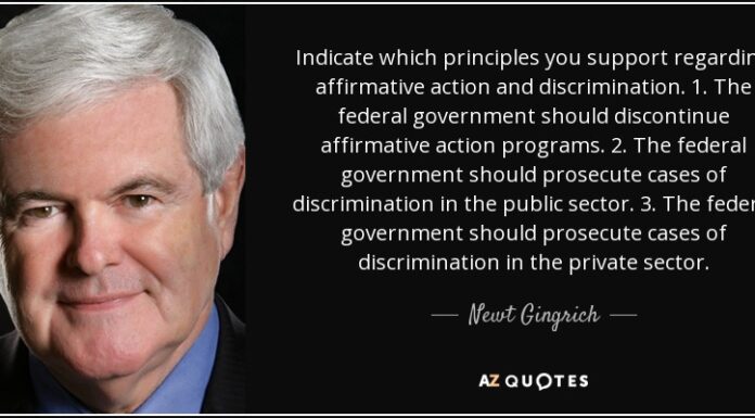 Gingrich Supports California’s Anti-Affirmative Action Initiative: What It Means