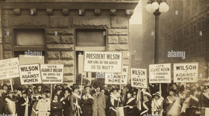 September 16 1918 – Suffragists Clash Over President Wilson’s Support