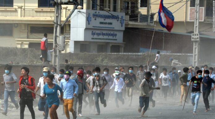 Gunfire Erupts at Women’s Protest in Cambodia