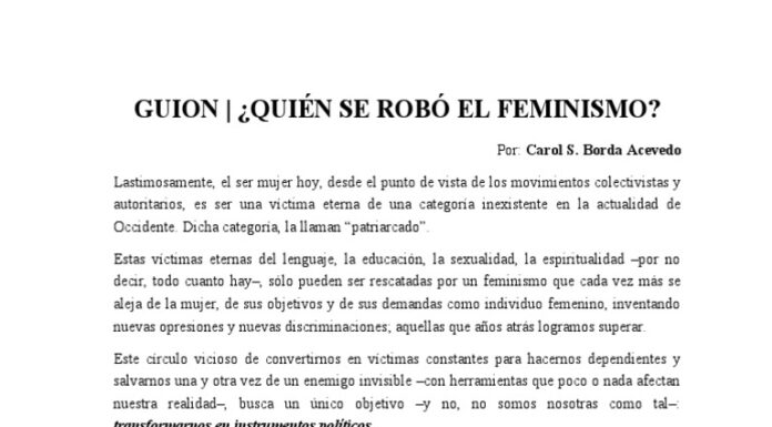 ¿Quién robó el feminismo? Análisis y descarga gratuita en PDF