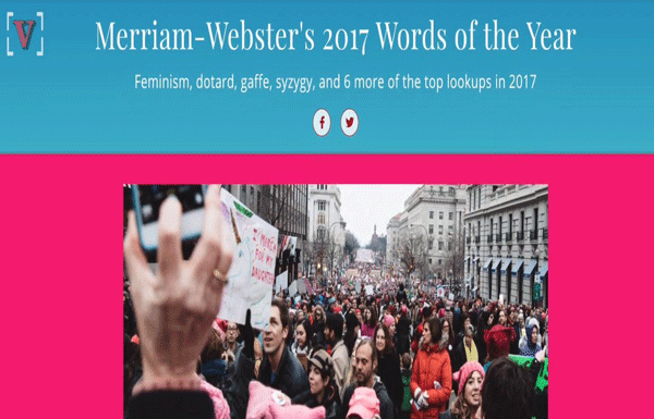 ‘Feminism’ Declared Merriam-Webster’s Word of the Year