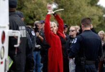 Jane Fonda and Celebrities Arrested at #FireDrillFriday Climate Protest