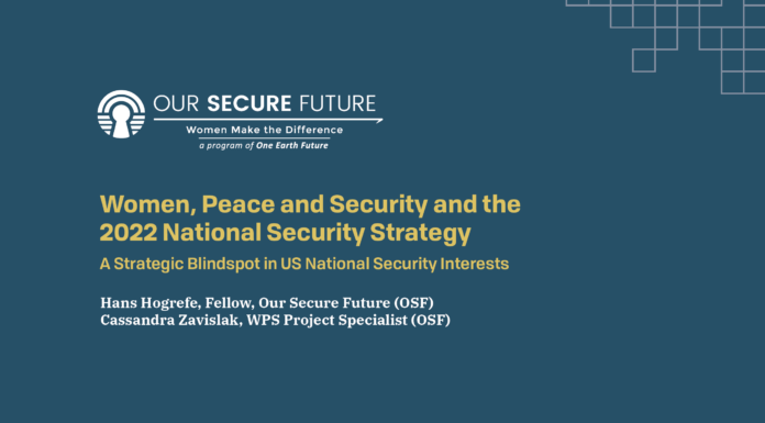 New National Security Strategy Prioritizes Rights of Women and Girls