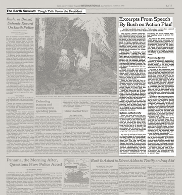 Earth Summit Launches Sustainable Development Talks as Bush Skips Event