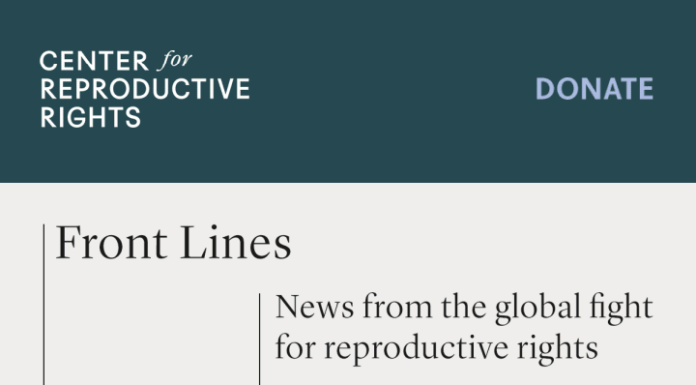Subscribe to the Free Center for Reproductive Rights Newsletter Today