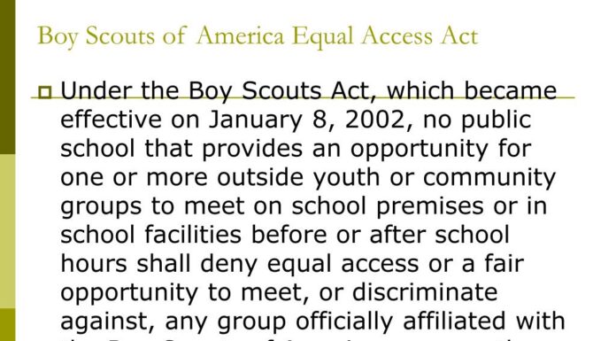 Education Compromise Supports Boy Scouts Participation Rights
