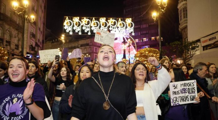 A Laxe Vigo se tiñe de feminismo: Movimiento en expansión