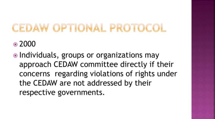 Optional Protocol to CEDAW Set to Take Effect in 2000