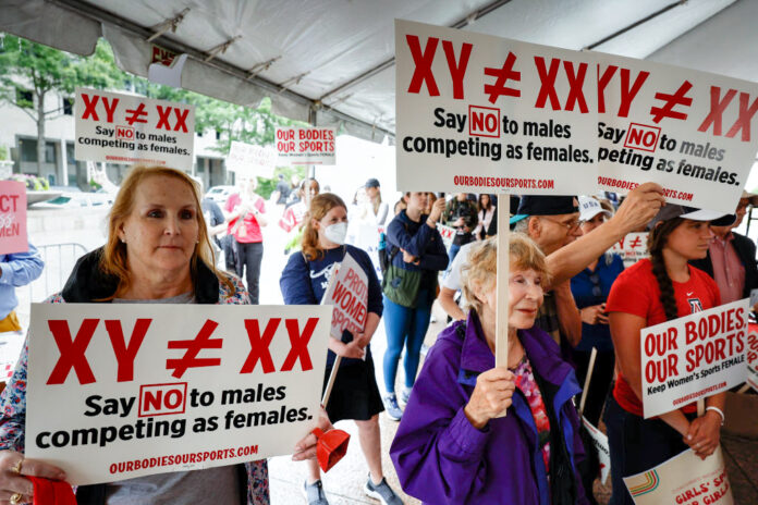 Female Athletes And Allies Rally In Washington DC On 50th Anniversary Of Title IX