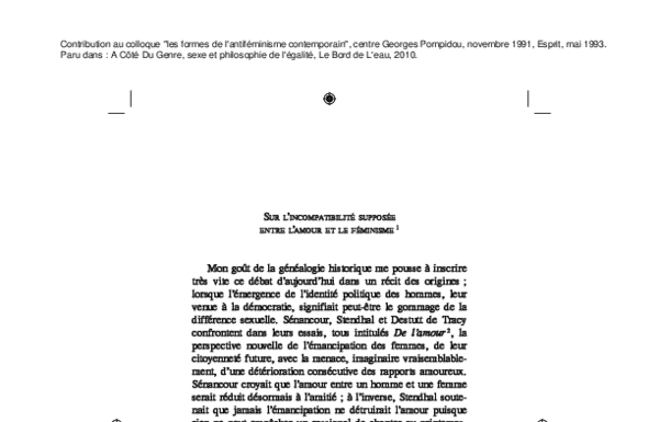 L’amour vs féminisme : déconstruire l’incompatibilité supposée