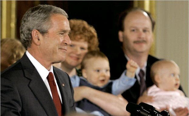 Bush Pushes to Redefine Embryos as Legal Persons