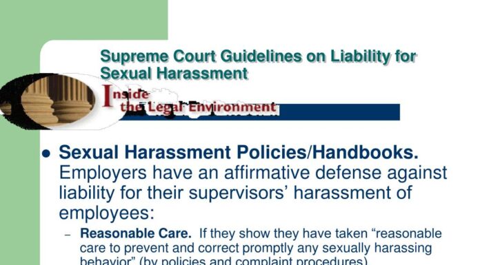 Supreme Court Clarifies Sexual Harassment Liability Standards for Employers