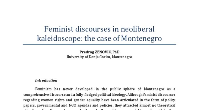 Third Wave Feminism in Montenegro: Balkan Boldness: Montenegro’s Feminist Revolution