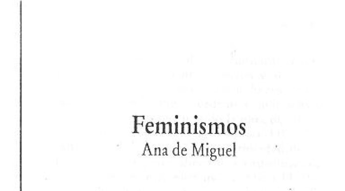 Ana de Miguel: Feminismos y discapacidad: Luchas entrelazadas