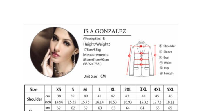 Blazer Size Chart for Women: How to Get the Perfect Fit