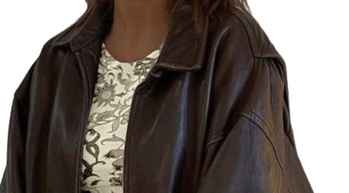 Brown Leather Bomber Jacket for Women: Vintage Cool for Modern Days