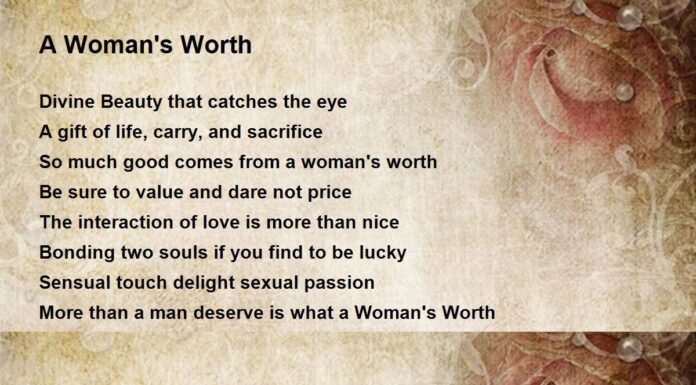 A Woman’s Worth Poem: A Tribute to Feminine Dignity and Power