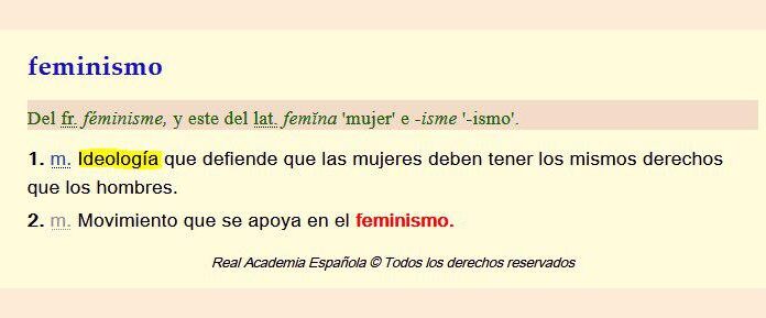¿Qué dice la RAE sobre el feminismo? Definición oficial
