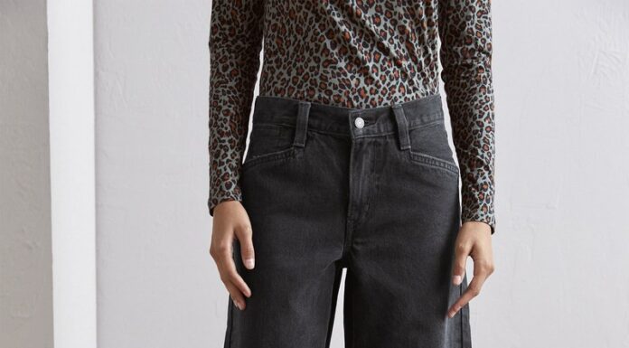 Black Wide Leg Jeans for Women: Relaxed Fit Runway Flair