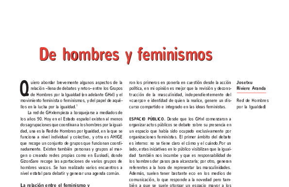 De hombres y feminismos (Rivière académico): Análisis en profundidad