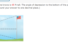 A Woman Standing on a Hill Sees a Flagpole: Solving Angles in Real Life