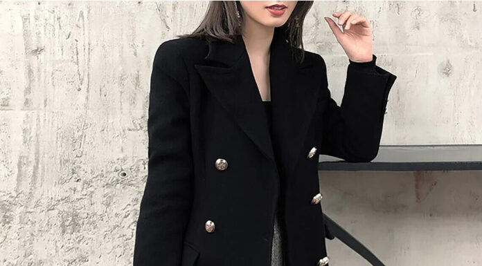 Blue Long Coat for Women: Classic Elegance with a Cool-Toned Twist