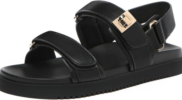 Black Comfort Sandals for Women: Style Meets All-Day Ease
