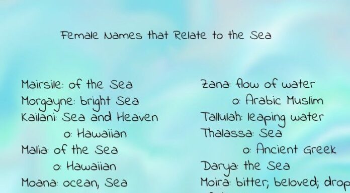 Baby Names Inspired by the Ocean with Deep Flowing Beauty
