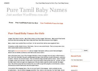 Tamil Baby Names Inspired by Nature with Poetic Meaning