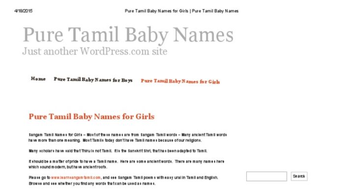 Tamil Baby Names Inspired by Nature with Poetic Meaning