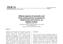 The “Ethical” Turn in Cosmetic Surgery: Empowerment or Internalized Pressure?