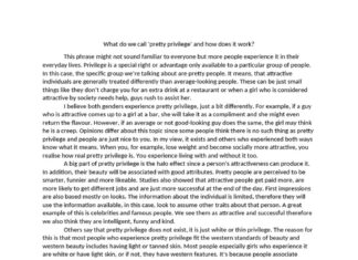 The Psychology of Beauty Privilege (Pretty Privilege) and Its Reverse