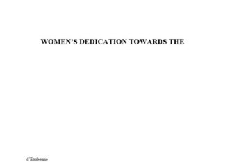 Environmental Feminism: The Body is the First Environment