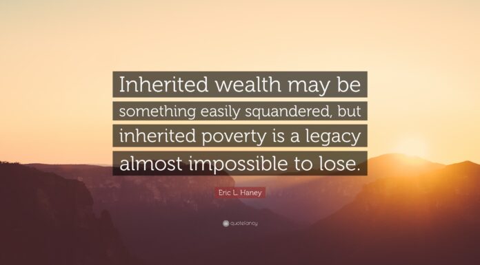 Wealth is Inherited So is Poverty Guess Who Gets What?