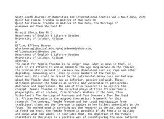 The Story of the Weighing Scale: A Tool of Female Subjugation