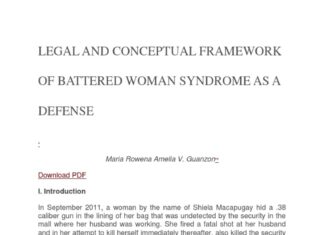 The Feminist Legal Defense of the “Battered Woman Syndrome” in Court