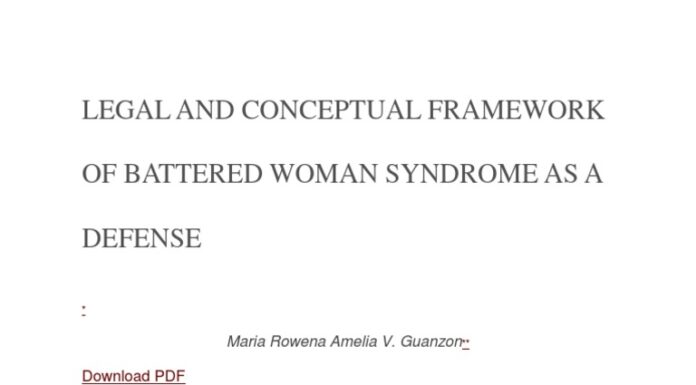 The Feminist Legal Defense of the “Battered Woman Syndrome” in Court